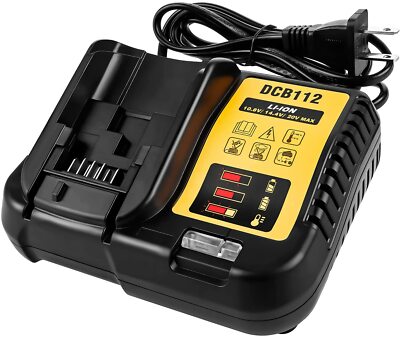 New Dewalt DCB112 12V & 20V Max Li-ion Battery Charger replaces DCB100 & DCB107