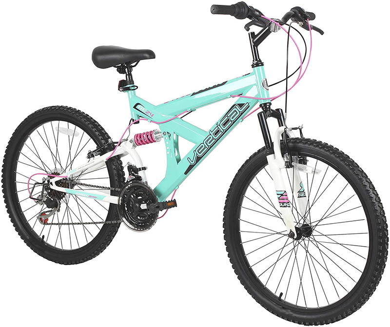 Dynacraft Vertical Dual Suspension Mountain Bike Girls 24 In