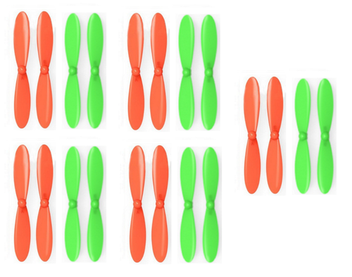 Protocol SlipStream Orange Green Propeller Blades Props 5x Propellers
