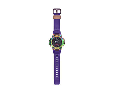 Pre-owned G-shock Casio  Mt-g Mtgb3000prb-1a Chrono Aurora Rainbow Purple Bluetooth Watch