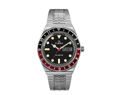 TIMEX Q クォーツ ブラック✕レッド TW2U61300 Q Timex Reissue Black/Red tw2u61300zv - Timex Q Timex wrist