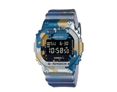 Pre-owned Casio G-shock Gm5600ss Street Spirit Graffiti Digital Resin Watch Gm5600ss-1