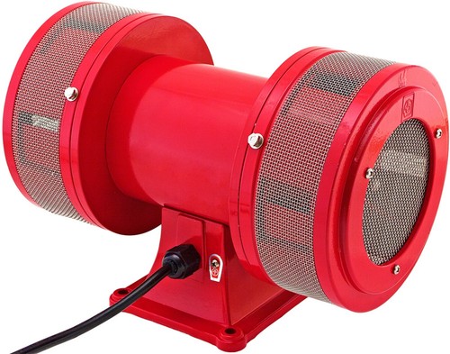 INDUSTRIAL ELECTRIC MOTOR AIR RAID SIREN SCHOOL/FACTORY/ALARM 120V VXS-1450AR