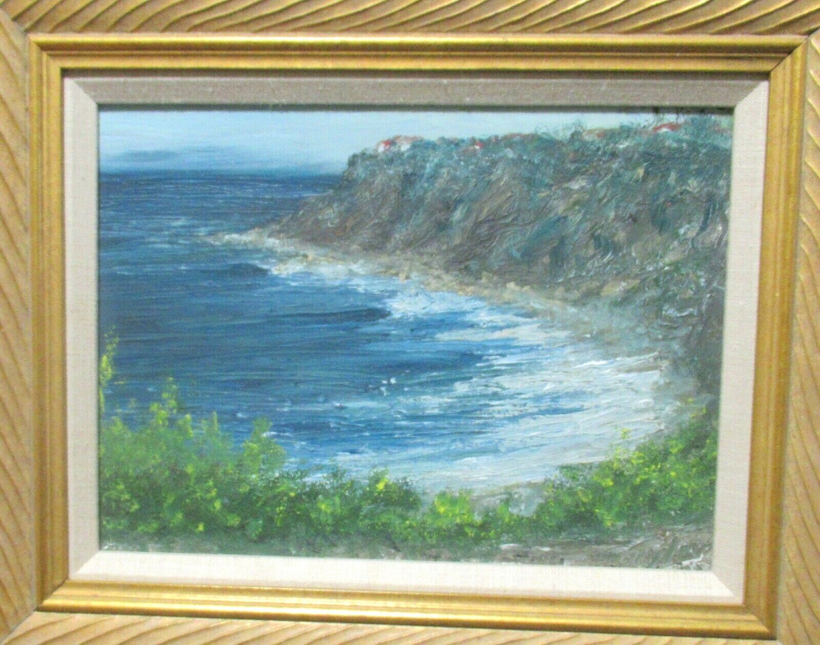 １９世紀A. Carruthers Gould 風景油彩画　証明書付き　縦 19世紀A. Carruthers Gould 風景油彩画 証明書付き 縦