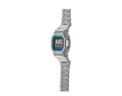 Pre-owned G-shock Casio  Gmwb5000pc-1 Digital Full Metal Silver Men's Watch Silver