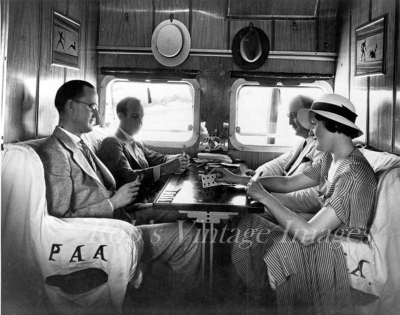 Old Airplanes Pan Am Clipper Sikorsky S-42 Interior Flying Boat