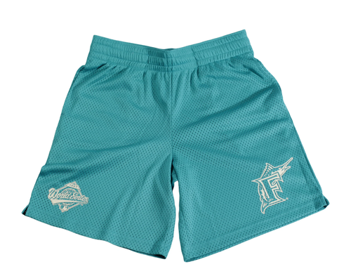 

2-цветные сетчатые шорты New Era Aqua MLB Florida Marlins (13090745), Aqua/white
