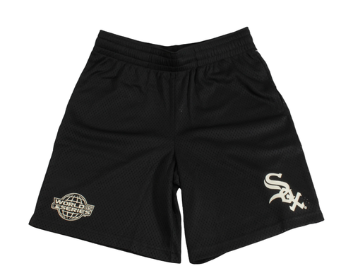 Черные двухцветные сетчатые шорты New Era MLB Chicago White Sox (13090744)