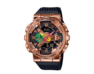 Pre-owned G-shock Casio  Gm110rh Analog-digital Metal-resin Rui Hachimura Watch Gm110rh-1a