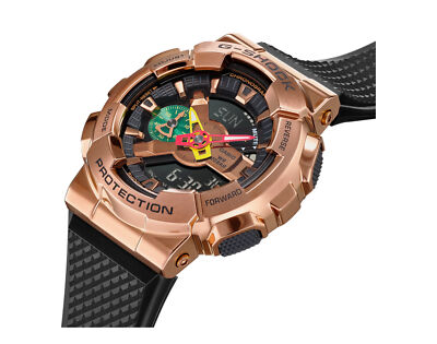 Pre-owned G-shock Casio  Gm110rh Analog-digital Metal-resin Rui Hachimura Watch Gm110rh-1a