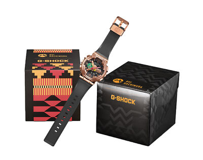 Pre-owned G-shock Casio  Gm110rh Analog-digital Metal-resin Rui Hachimura Watch Gm110rh-1a