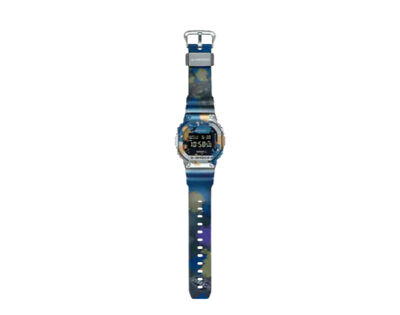 Pre-owned Casio G-shock Gm5600ss Street Spirit Graffiti Digital Resin Watch Gm5600ss-1