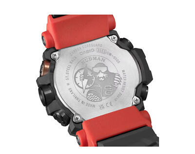Pre-owned G-shock Casio  Gw9500-1a4 Master Of - Land Mudman Digital Resin Watch