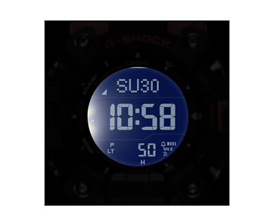 Pre-owned G-shock Casio  Gw9500-1a4 Master Of - Land Mudman Digital Resin Watch In Black
