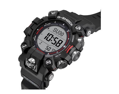 Pre-owned G-shock Casio  Gw9500-1 Master Of - Land Mudman Digital Resin Watch