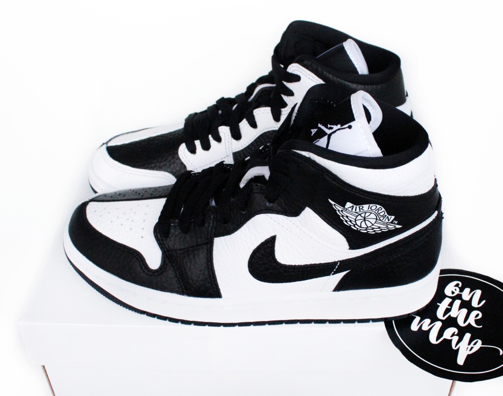 Nike Air Jordan 1 Mid SE W Homage Black White Split Panda UK 3 4 5 6 7 8 9  10 11 | eBay UK