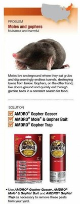 Amdro Gopher Gasser (6-Pack) Gophers Ground Squirrels Outdoor DIY Pest Control