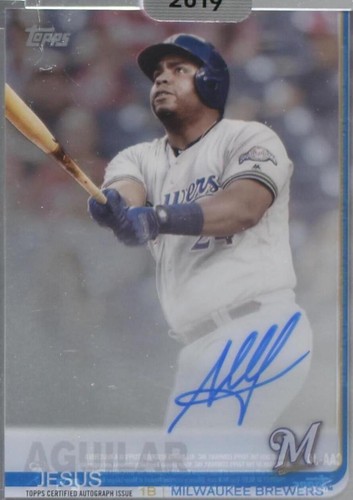 2019 Topps Clearly Authentic Autographs - Jesus Aguilar #CAA-JA
