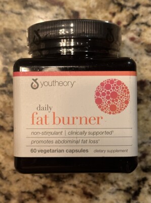 Youtheory Daily Fat Burner, non-stimulant, promotes fat loss, 60 Capsule