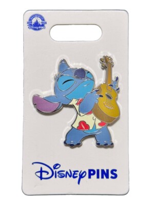 2023 Disney Parks Stitch 626 Hawaiian Shirt Ukulele OE Open Edition Pin