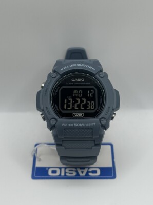 Casio Digital Chronograph Wristwatch in Blue WS-219HC-2BVDF