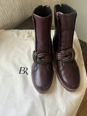Alexandre Birman Vicky Leather Biker Boot MSRP $649 Never Used Usa 7