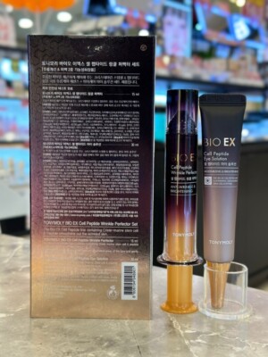Tonymoly BIO EX Cell Peptide Wrinkle Perfector 15ml + Eye Cream 30ml K Beauty