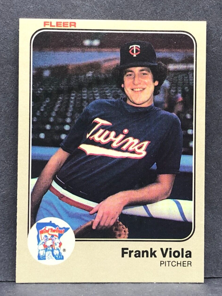 1983 Fleer FRANK VIOLA Rookie Card RC No. 625 Crease-Free NM 1983 Fleer FRANK VIOLA Rookie Card RC No. 625 Crease-Free NM
