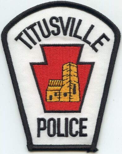 TITUSVILLE PENNSYLVANIA PA POLICE PATCH