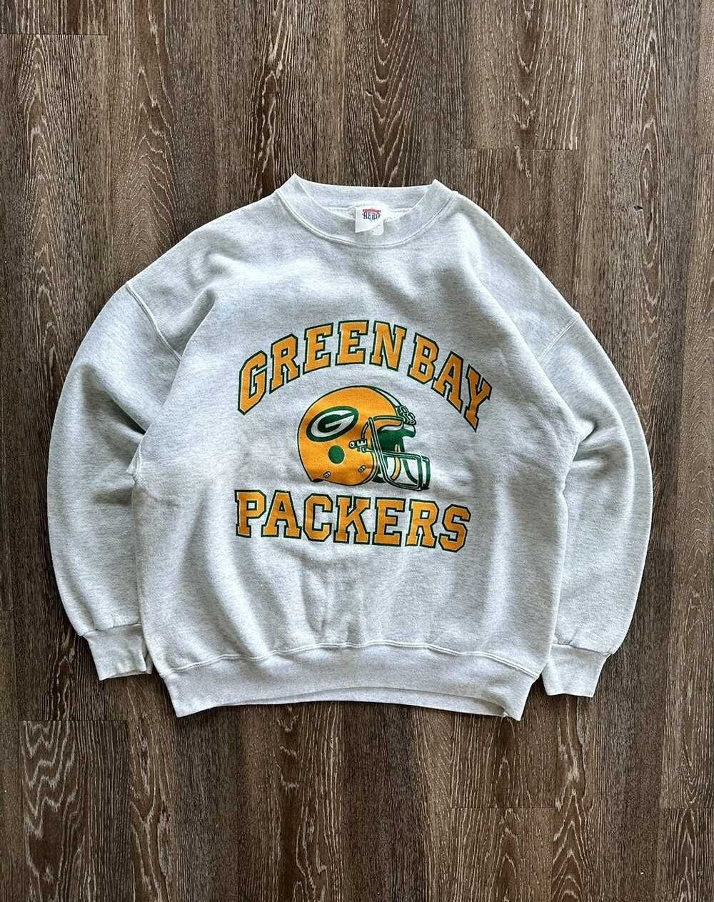 Green Bay Packers ash color Crewneck Sweatshirt KV24819 | eBay