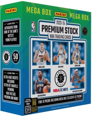 2023-24 Panini Premium Stock (Hoops) NBA Basketball Megabox Mega Presale 
