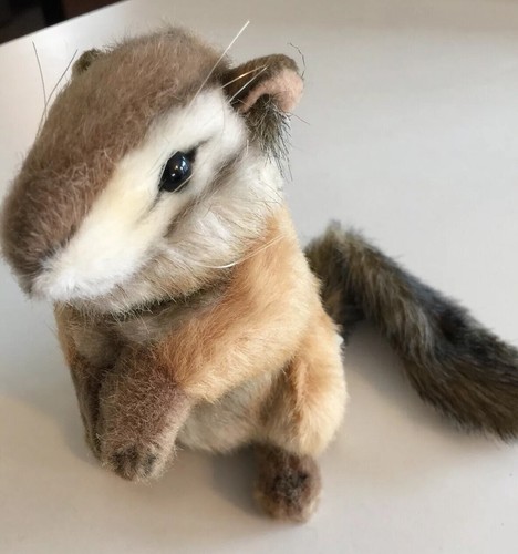 Chipmunk Life Like Stuffed Plush 8” Tall Hansa Toys 3828 NWT