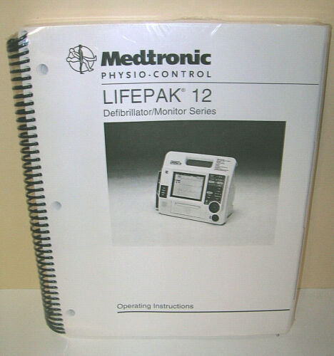 Physio-Control LIFEPAK® 12 Monitor/Defibrillator Operating Instructions Booklet 