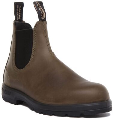 Pre-owned Blundstone 2052 Unisex Pull On Leather Chelsea Boot In Dark Green Size Us 4 - 13