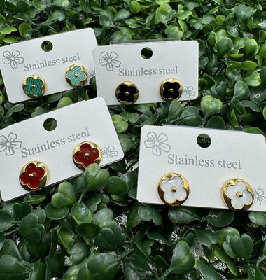New  Fine Jewelry Stainless Steel Earrings By Touch  4 Par  