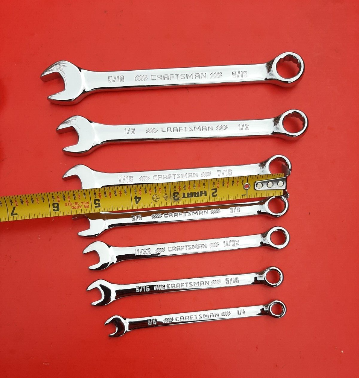 NEW CRAFTSMAN 23 Piece FULL POLISHED SAE & METRIC Combination Wrench set