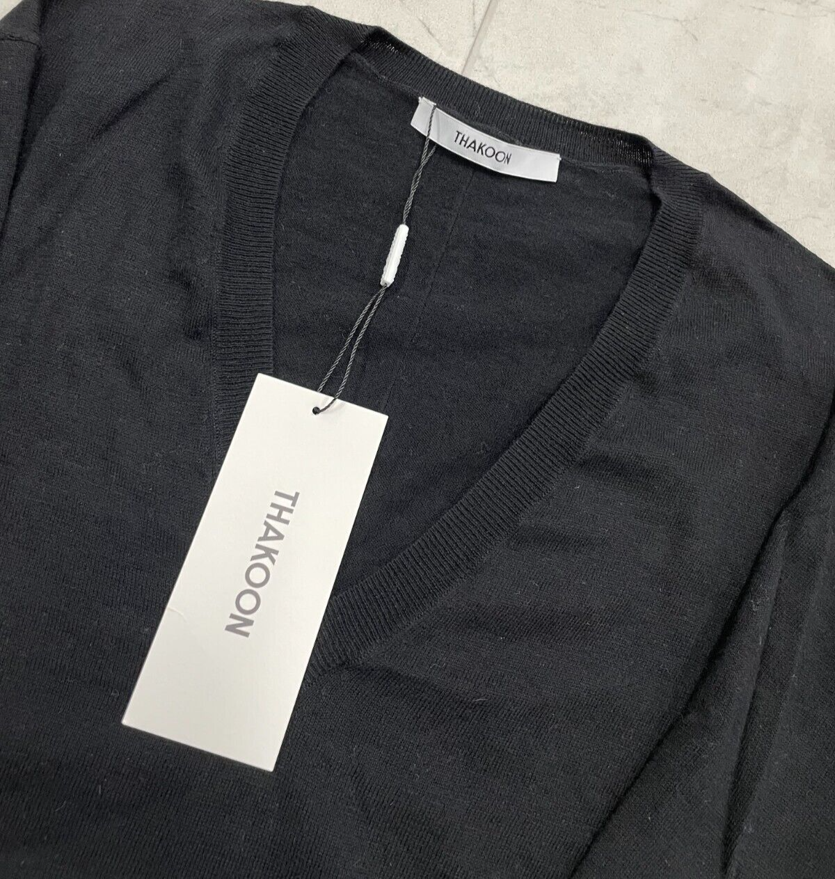 Pre-owned Thakoon $300  Women's Black V-neck Sweater In Black Size: X-small