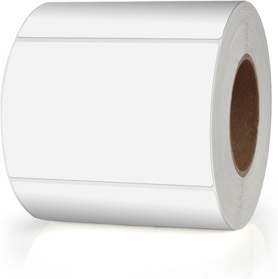Meitaat White Rectangle Stickers 3 x 2 Inch Color Coding 3 x 2 inch, 