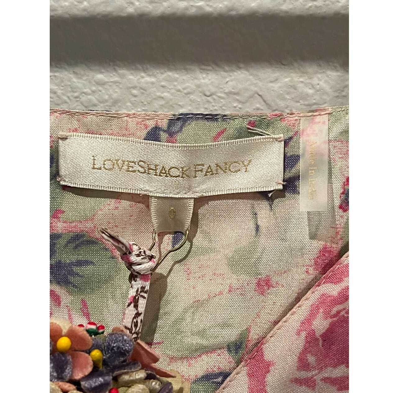 LOVESHACKFANCY LOVESHACKFANCY GILVERY VEILED KISS MAXI A-LINE MAXI DRESS SIZE 0