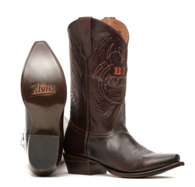 NEW Alvies Billy Gibbons ZZ Top BFG ''Sharp Dressed'' 10.5 DE Western Cowboy Boot