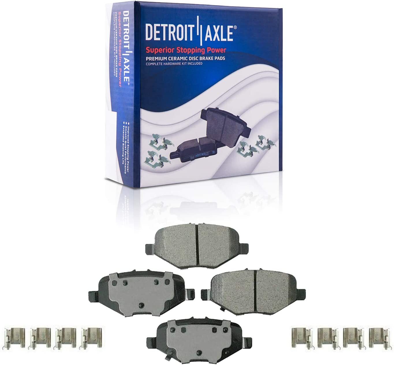 Front & Rear Rotors + Brake Pads for Ford Explorer Flex Taurus Lincoln MKT MKS