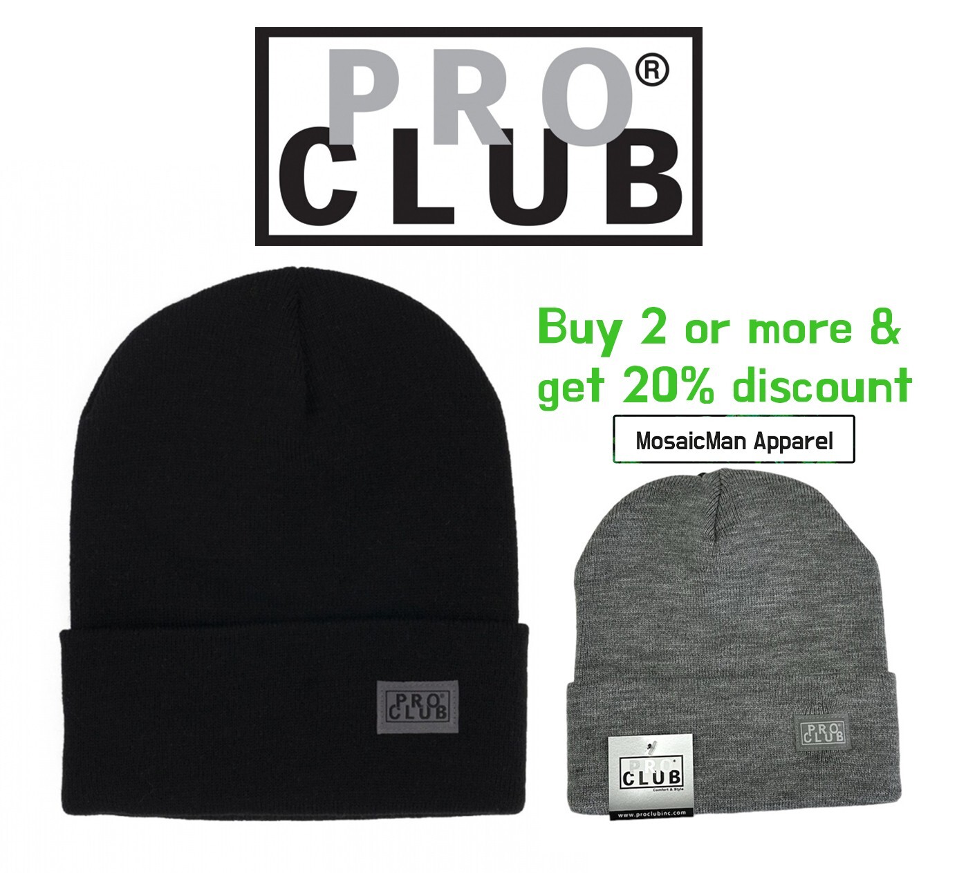 【PRO CLUB】★ニット帽★ Men's Short Beanie Proclub Short Beanies | Chicano Spot