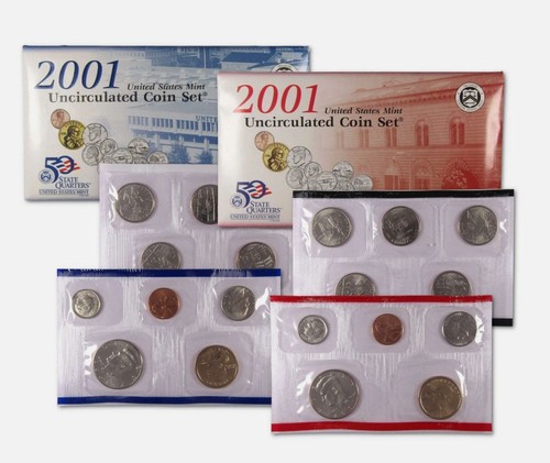 2001 P & D US Mint Set Sealed in OGP Free Shipping #1608