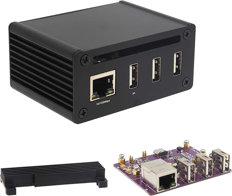 Zero 2 W Case Heatsink M200k Gigabit Ethernet Expansion Board 3