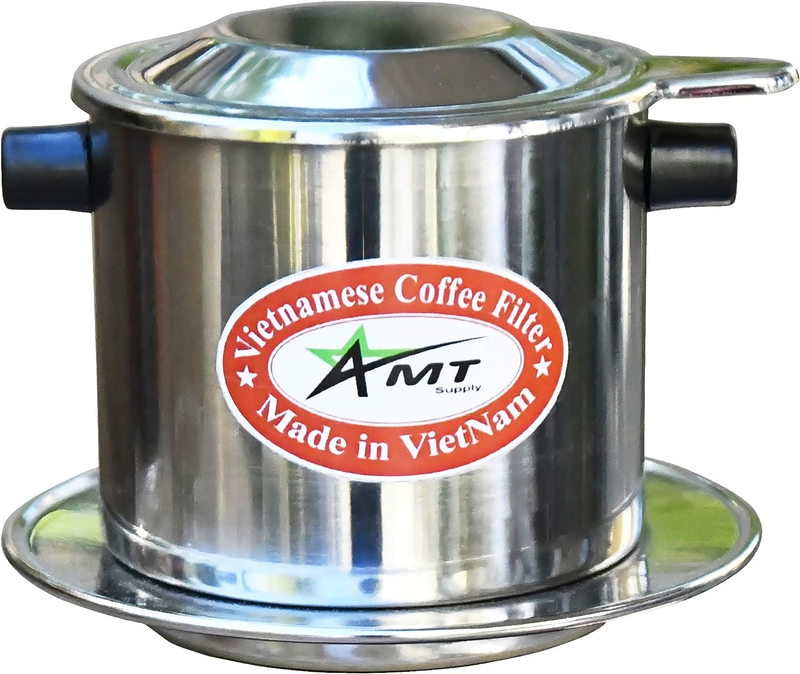 Vietnamese Coffee Maker, 2-3 Servings Phin, Screw Down Filte Coffee Dripper