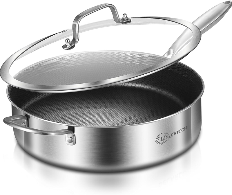 With Lid,12 Inch Deep Frying Pa