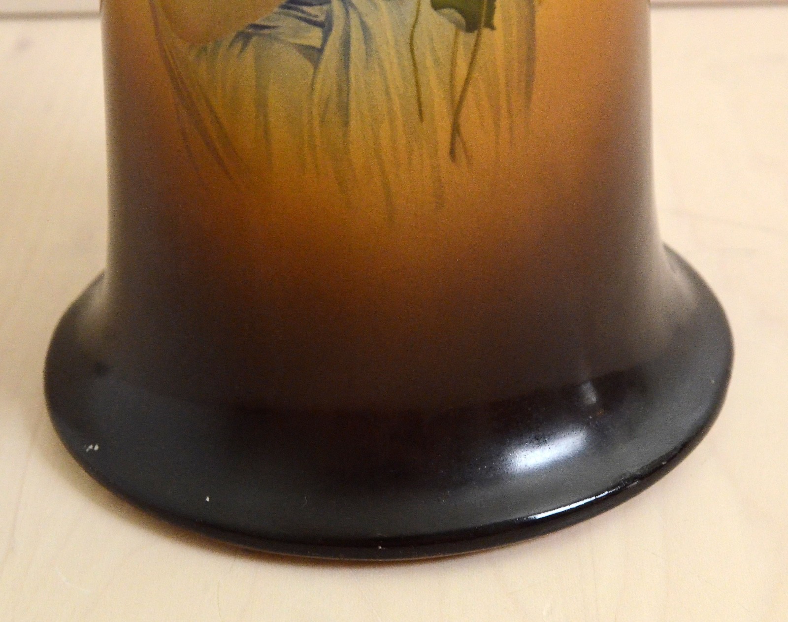 Antique WarwickIOGA Handled Portrait Vase Semi porcelain Woman withRoses   1909