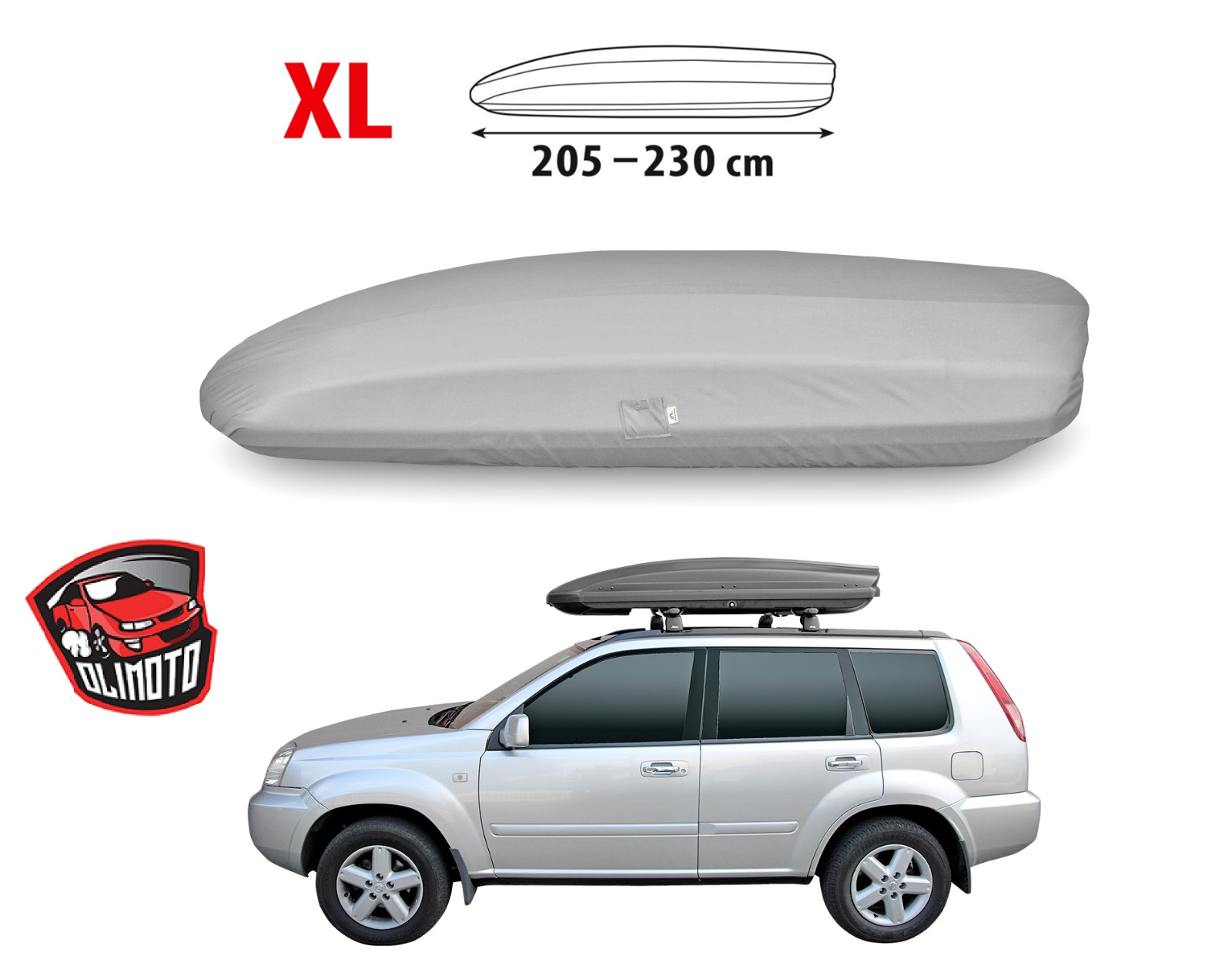 Kamei husky xxl black roof box hotsell