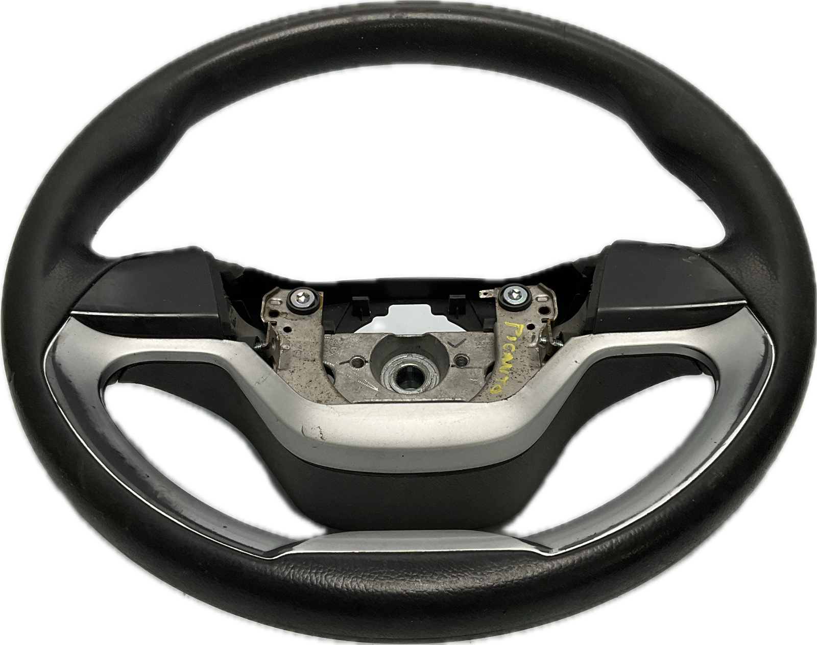 Volante sterzo per modello: KIA PICANTO anno 2014 cornice satinata senza airbag