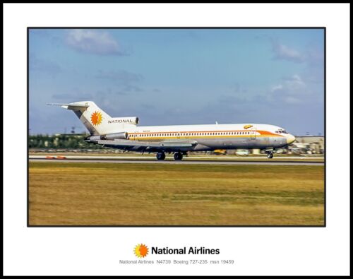 National Airlines Boeing 727-235 11" x 14" Color Photograph (I010RGAA11X14)